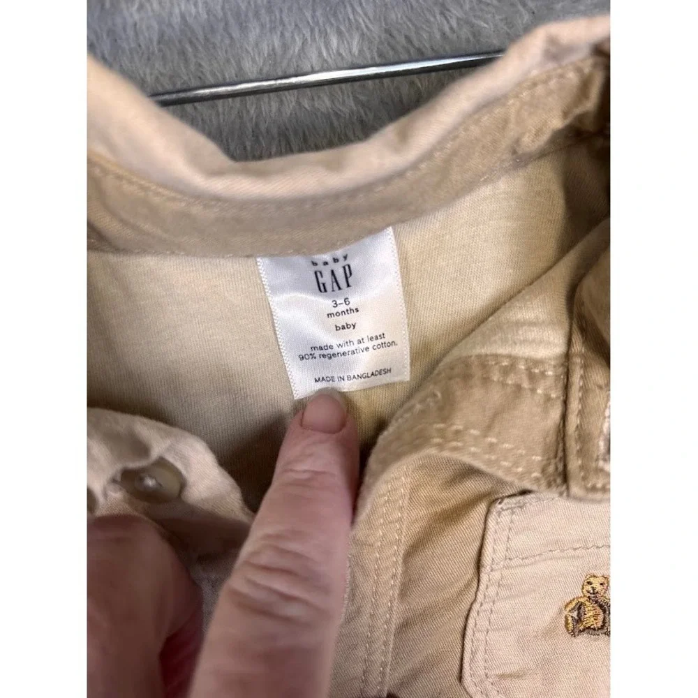 Baby Gap Patchwork Utility Romper‎ Jumpsuit 